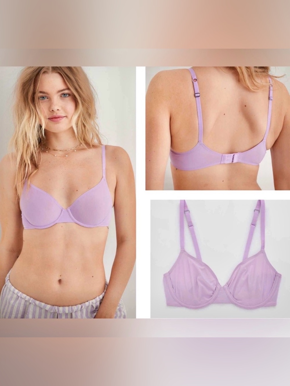 NWT Aerie 36B SMOOTHEZ Microfiber Unlined Underwire Bra MSRP$40